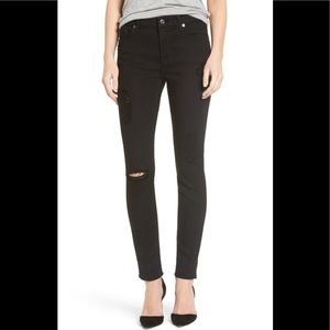7 for all mankind b(air) skinny ankle jean EUC